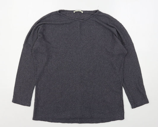 George Womens Grey Round Neck  Viscose Pullover Jumper Size L