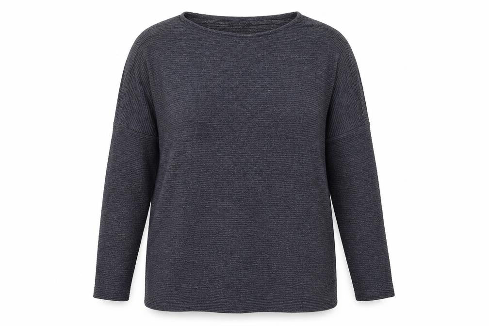 George Womens Grey Round Neck  Viscose Pullover Jumper Size L