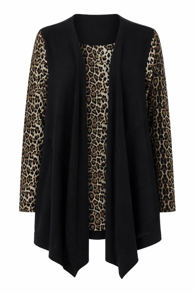 Stella Womens Brown Round Neck Animal Print Polyester Pullover Jumper Size 14