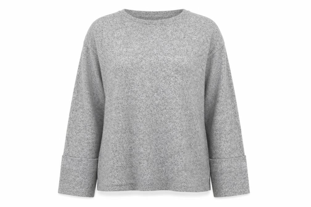 George Womens Grey Round Neck  Polyester Pullover Jumper Size XS