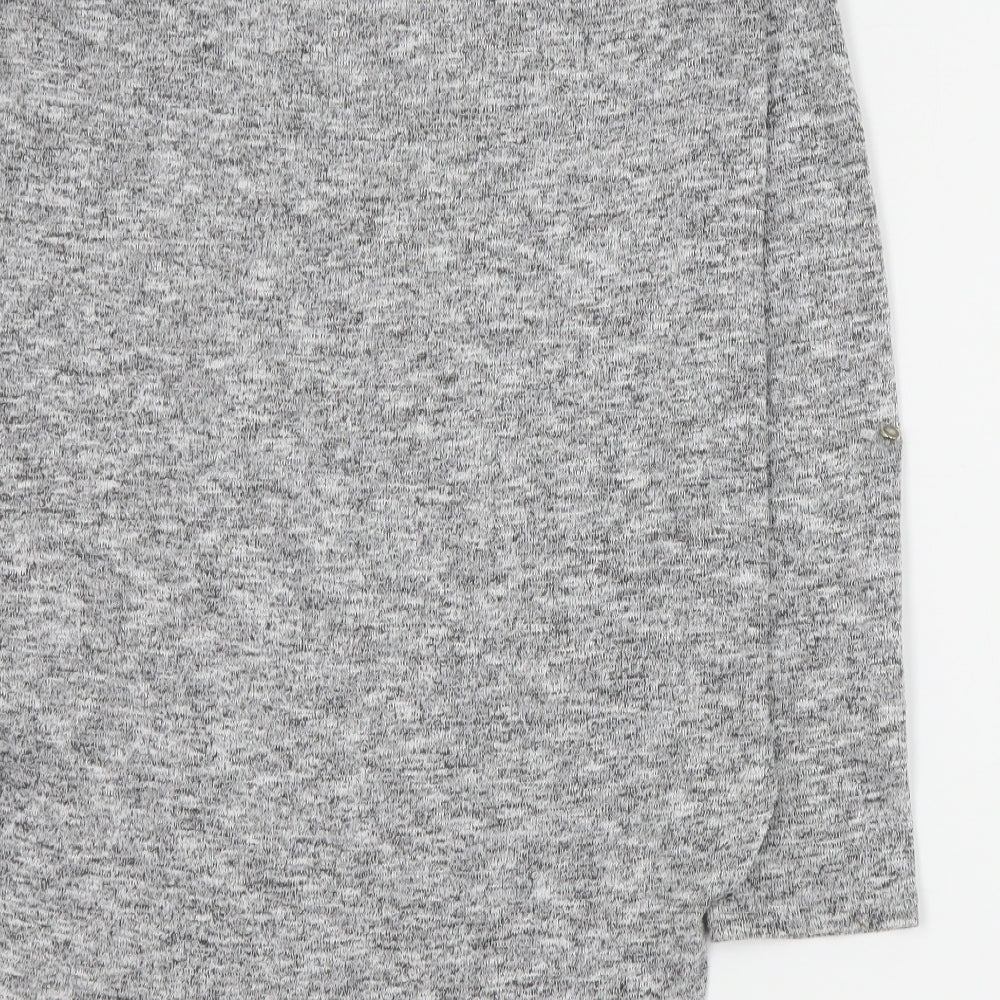 Primark Womens Grey Round Neck  Polyester Pullover Jumper Size 6