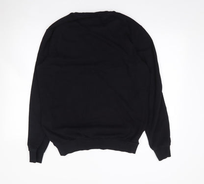 F&F Womens Black  Cotton Pullover Sweatshirt Size L  Pullover - Rainbow