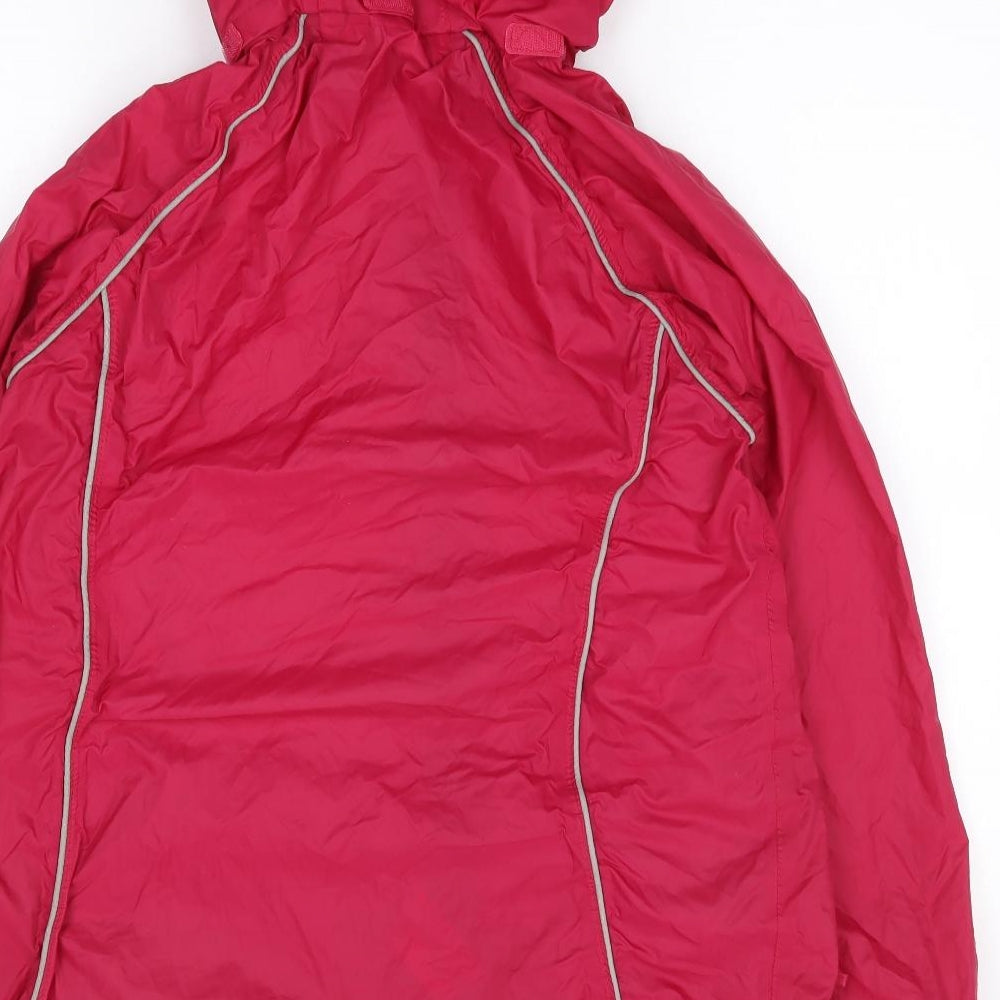 Mountain Life Womens Pink   Rain Coat Coat Size 8  Zip
