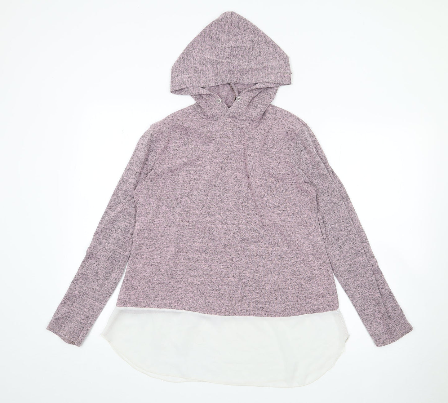 Ayanapa Womens Purple  Viscose Pullover Hoodie Size S  Pullover