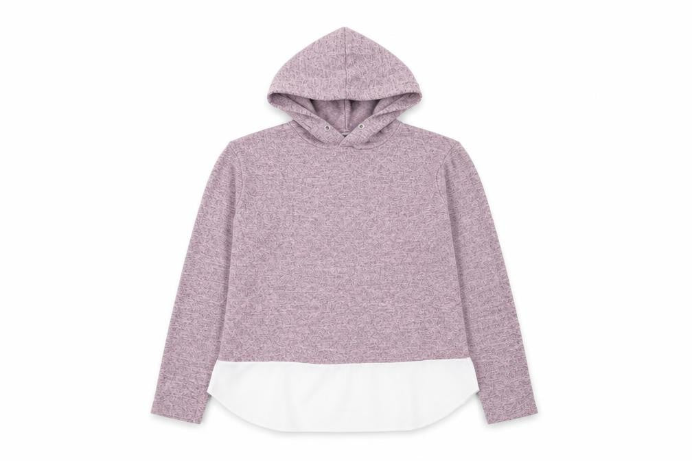 Ayanapa Womens Purple  Viscose Pullover Hoodie Size S  Pullover