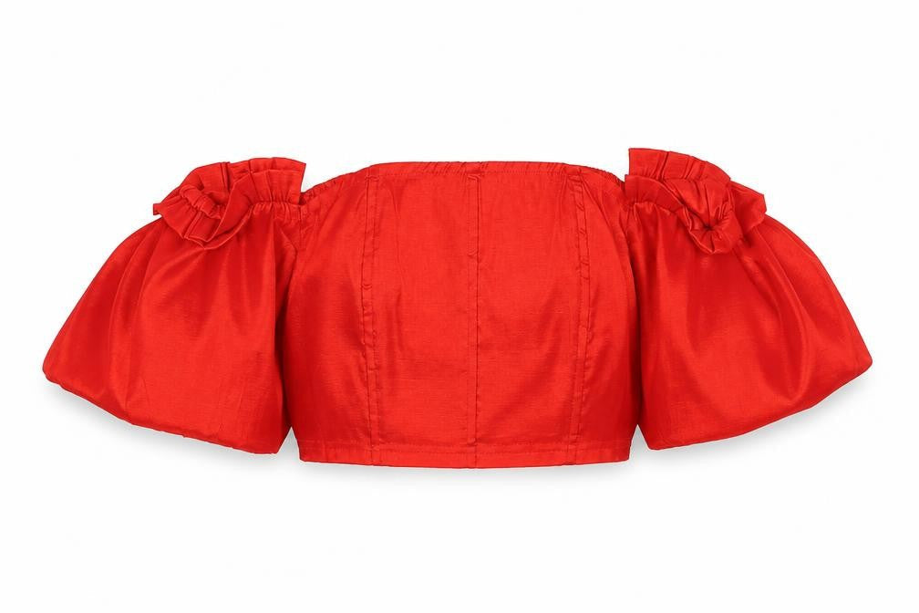 NaaNaa Womens Red  Polyester Cropped Tank Size 12 Square Neck