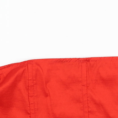 Naanaa Womens Red  Polyester Cropped Tank Size 12 Square Neck