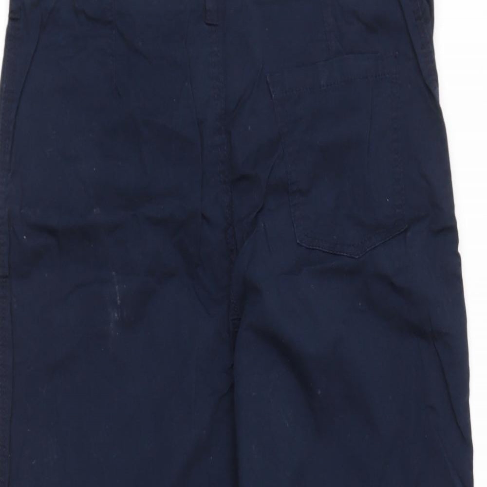 F&F Womens Blue  Cotton Cargo Trousers Size 6 L24 in Regular