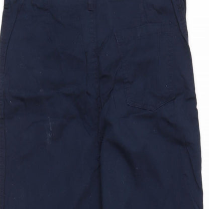 F&F Womens Blue  Cotton Cargo Trousers Size 6 L24 in Regular