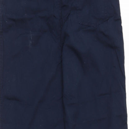 F&F Womens Blue  Cotton Cargo Trousers Size 6 L24 in Regular