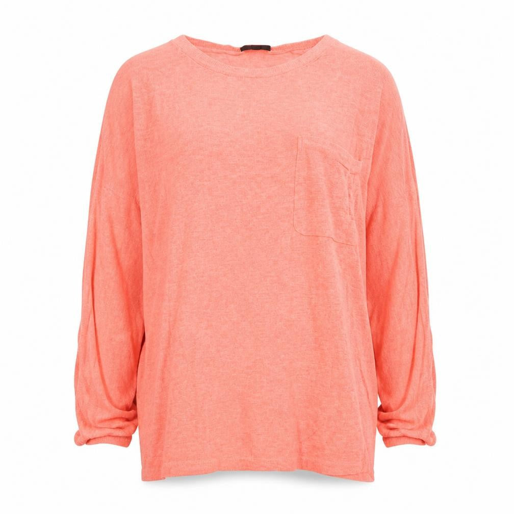 Topshop Womens Pink Round Neck  Polyester Pullover Jumper Size 8
