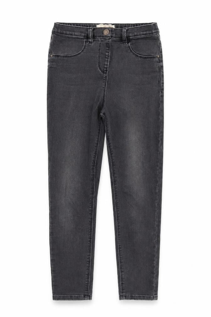 Next Girls Grey  Cotton Skinny Jeans Size 12 Years  Regular