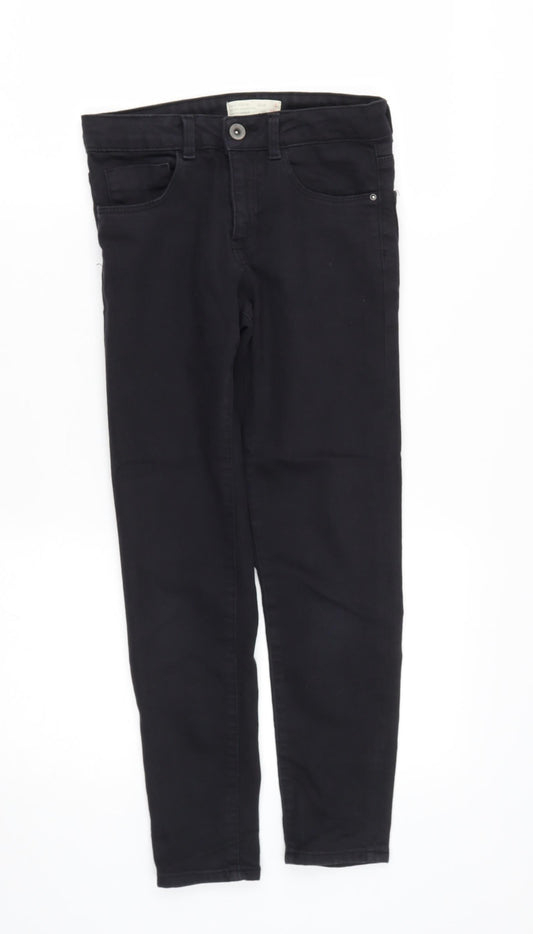 Zara Girls Black  Polyester Skinny Jeans Size 9 Months  Regular