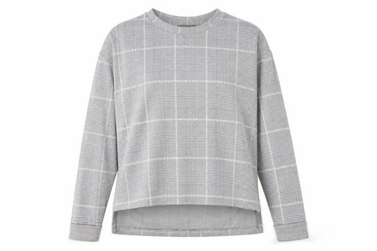 Primark Womens Multicoloured Plaid Polyester Pullover Sweatshirt Size 10