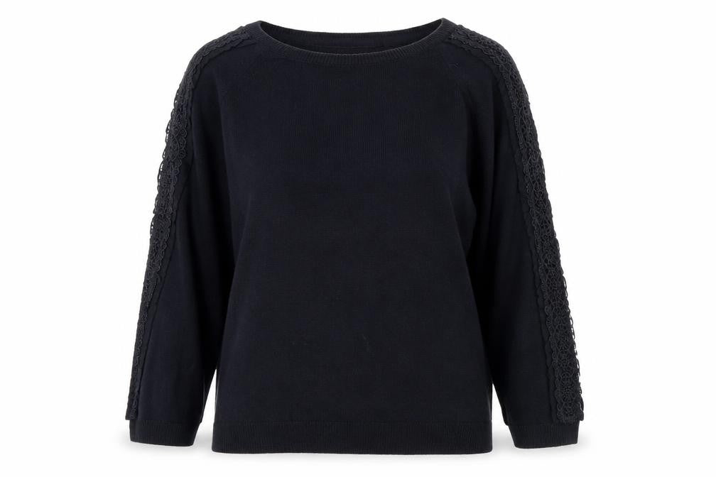 Marks & Spencer Womens Blue Round Neck  Viscose Pullover Jumper Size 8