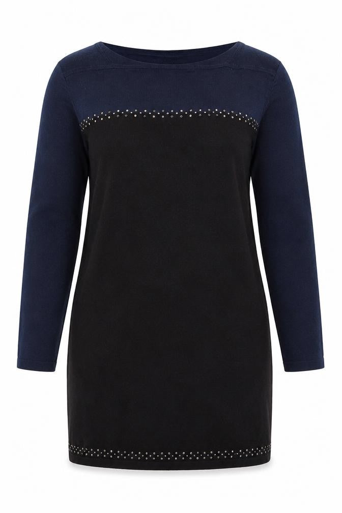 NEXT Womens Blue Round Neck  Cotton Pullover Jumper Size 12