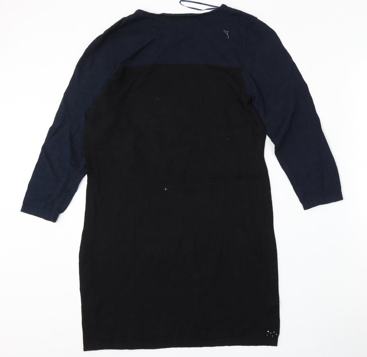 NEXT Womens Blue Round Neck  Cotton Pullover Jumper Size 12