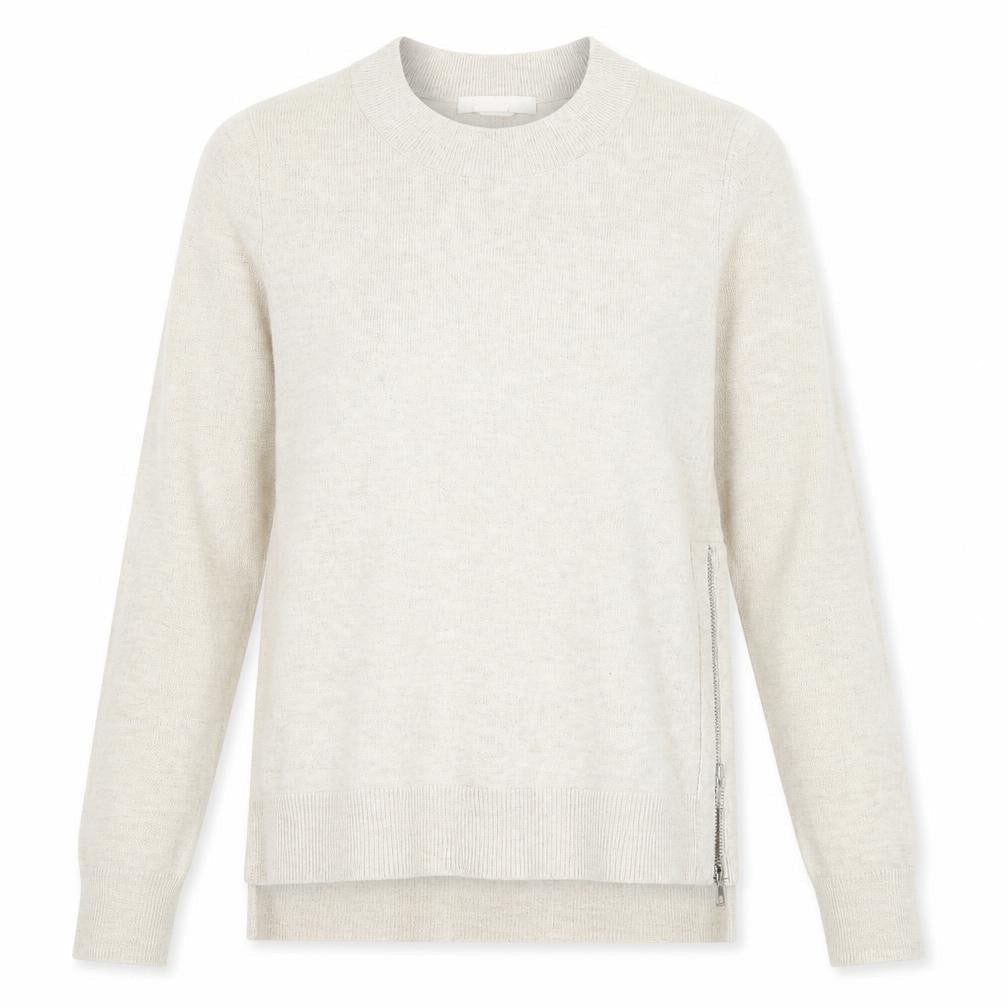H&M Womens Beige Round Neck  Polyester Pullover Jumper Size XS