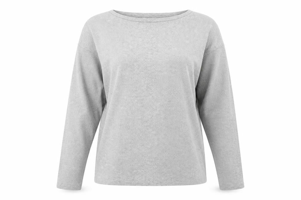 Papaya Womens Grey Round Neck  Polyester Pullover Jumper Size S