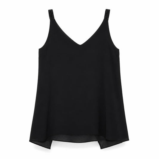 Next Womens Black  Polyester Basic Polo Size 10 Collared