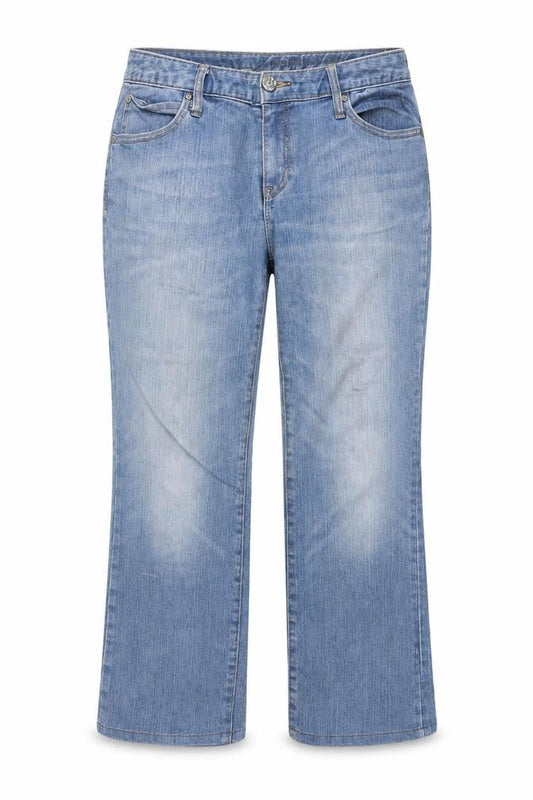 Gap Womens Blue  Cotton Capri Jeans Size 10 L26 in Regular