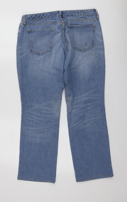 Gap Womens Blue  Cotton Capri Jeans Size 10 L26 in Regular
