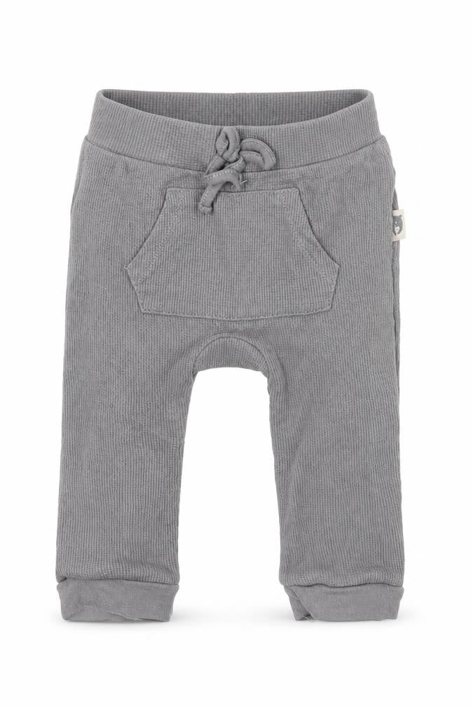 Rabbit & Bear Boys Grey  Cotton Jogger Trousers Size 6-9 Months  Pullover