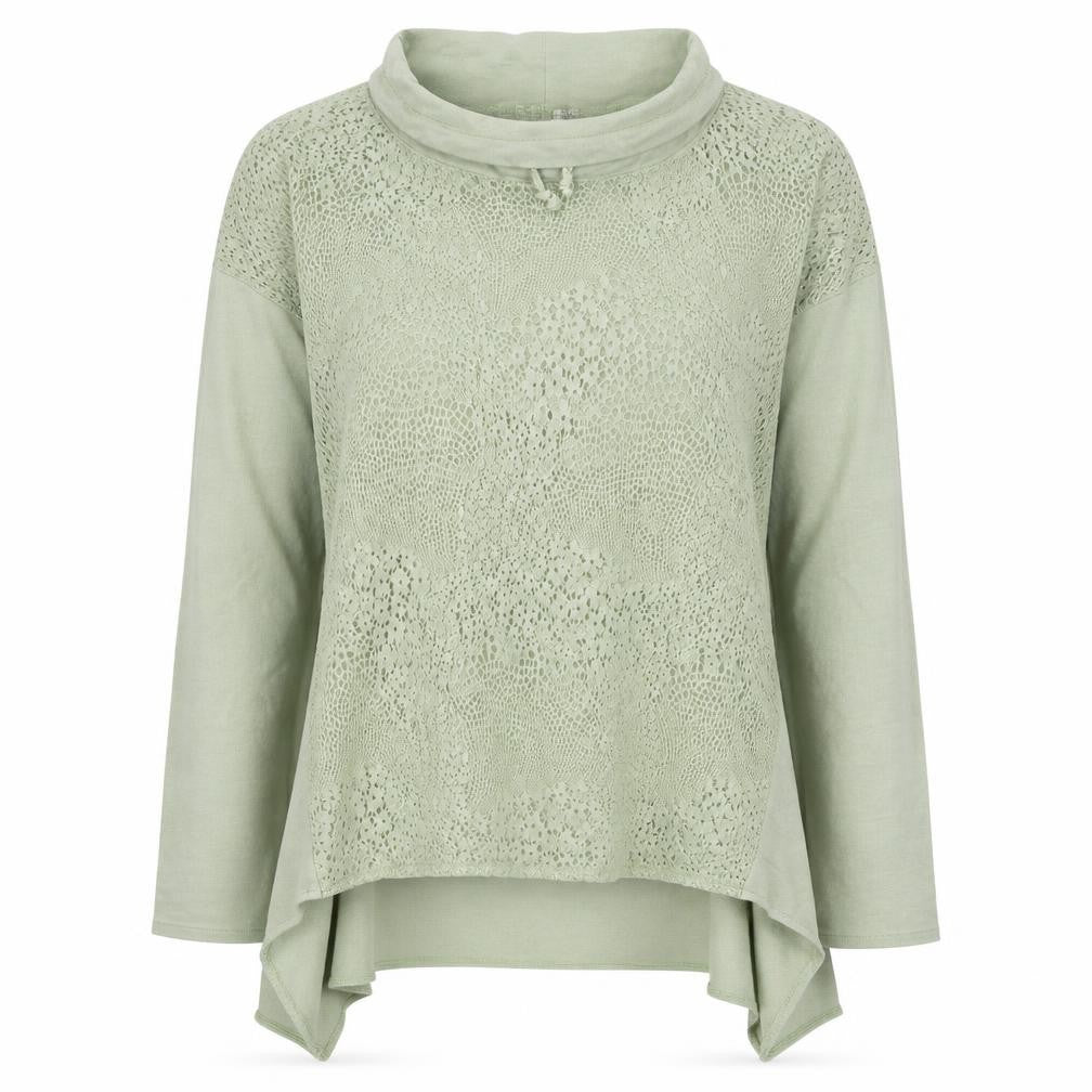 Preworn Womens Green  Cotton Pullover Sweatshirt Size M  Pullover