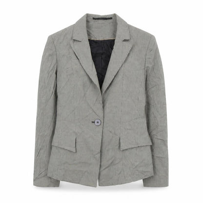 Next Womens Black Houndstooth Polyester Jacket Suit Jacket Size 12