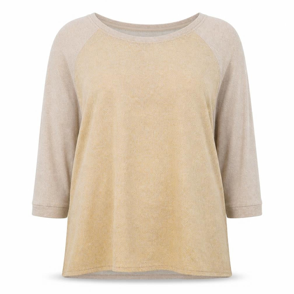 F&F Womens Beige Round Neck  Polyester Pullover Jumper Size 16