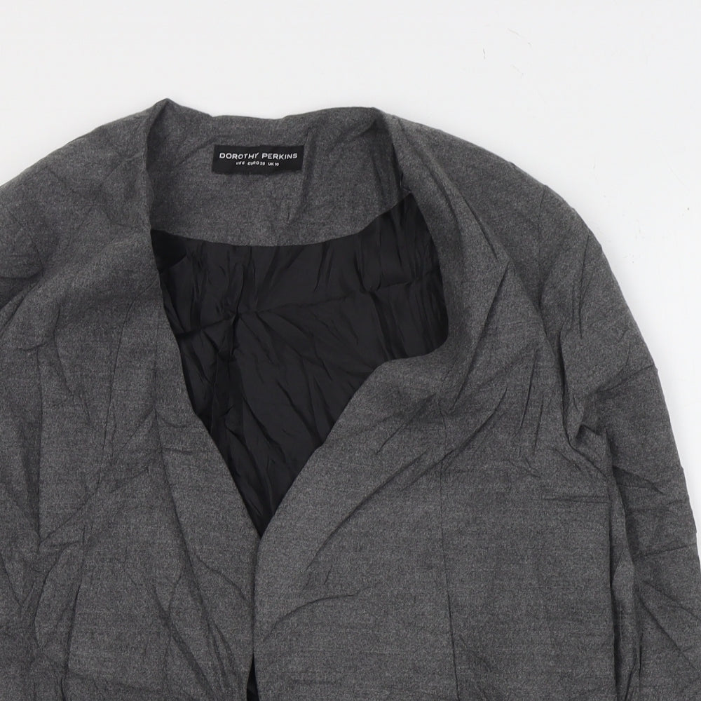 Dorothy Perkins Womens Grey   Jacket Blazer Size 10