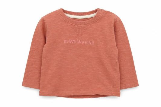 Primark Baby Pink  Cotton Basic T-Shirt Size 6-9 Months Crew Neck Snap - Slogan