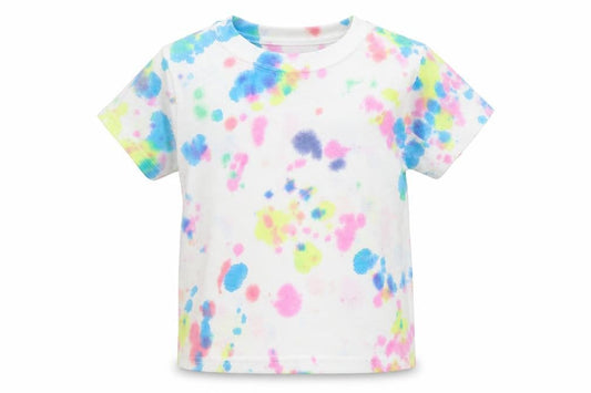Hanes Girls Multicoloured  Cotton Basic T-Shirt Size XS Crew Neck Pullover - Tie-dye