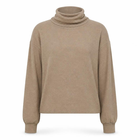 SHEIN Womens Brown Roll Neck  Polyester Pullover Jumper Size L