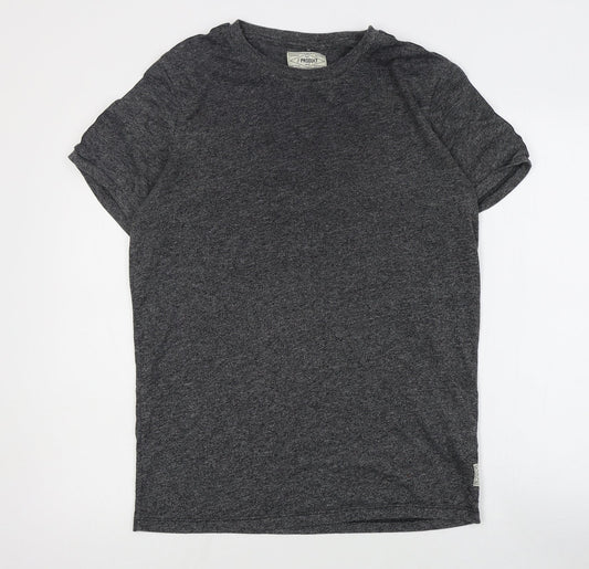 Produkt Mens Grey  Cotton  T-Shirt Size S Crew Neck