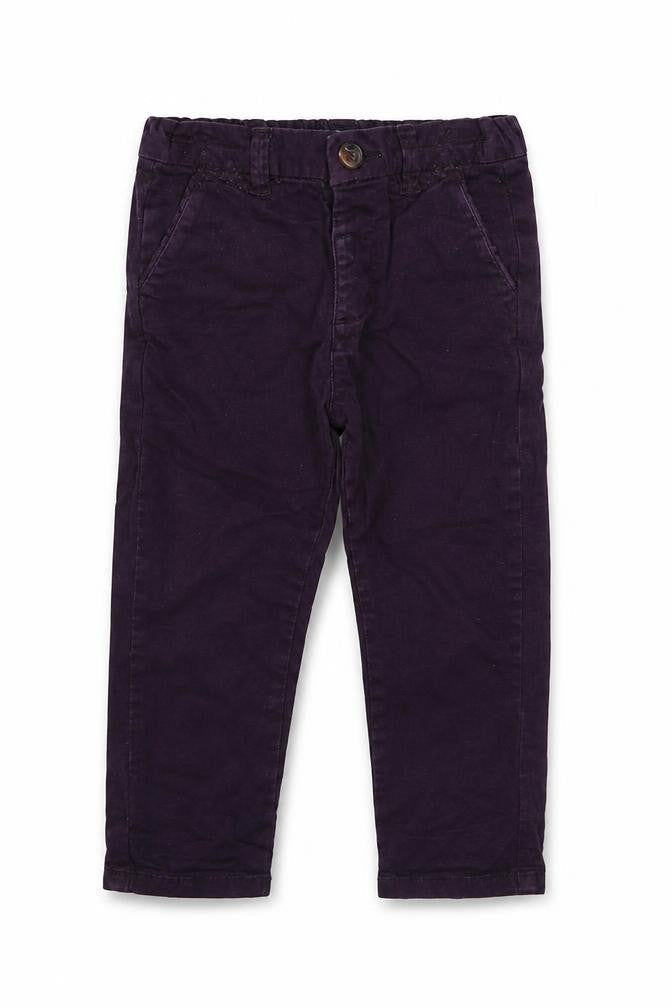 Next Boys Purple  Cotton Jogger Jeans Size 18-24 Months  Zip
