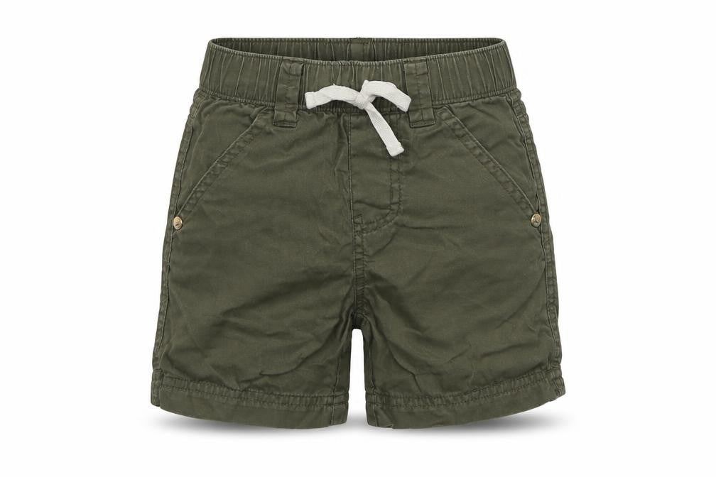 Pumpkin Patch Boys Green  100% Cotton Cargo Shorts Size 2 Years  Regular Tie