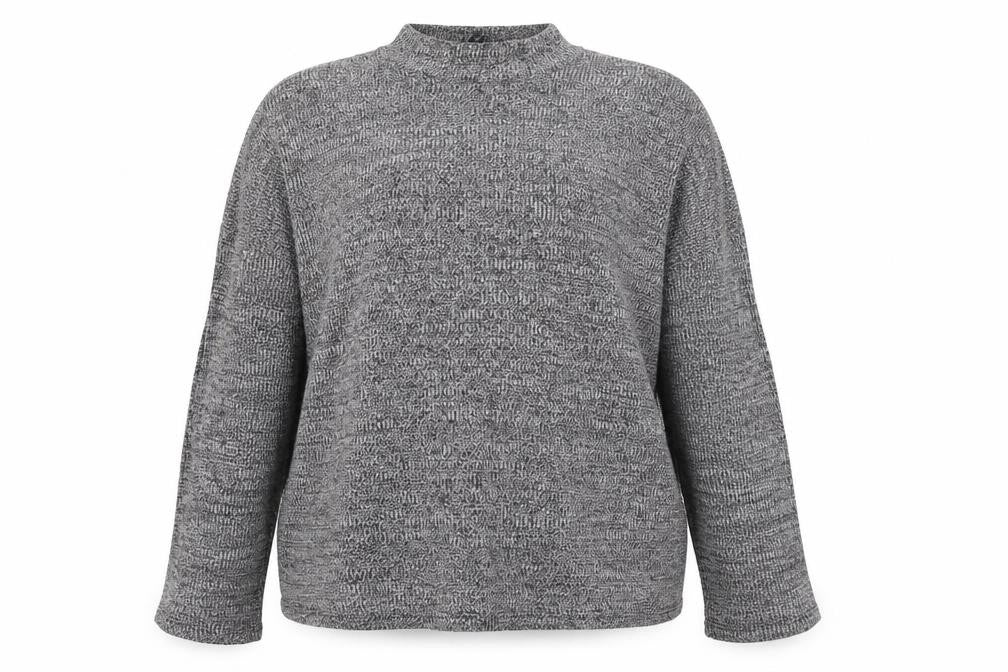 Divided Womens Grey High Neck  Polyester Pullover Jumper Size L