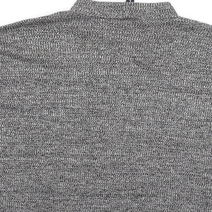 Divided Womens Grey High Neck  Polyester Pullover Jumper Size L