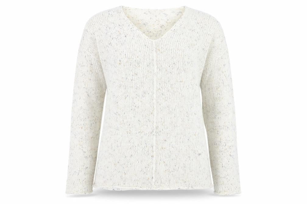 Debbie Morgan Womens Beige Round Neck  Acrylic Pullover Jumper Size 36