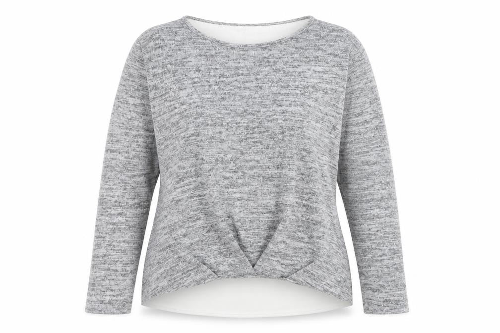 Primark Womens Grey Round Neck  Polyester Pullover Jumper Size 10