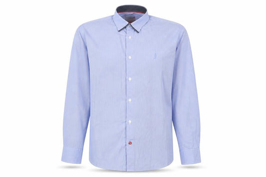 6th Sense Mens Blue Plaid Cotton  Button-Up Size XL Collared Button
