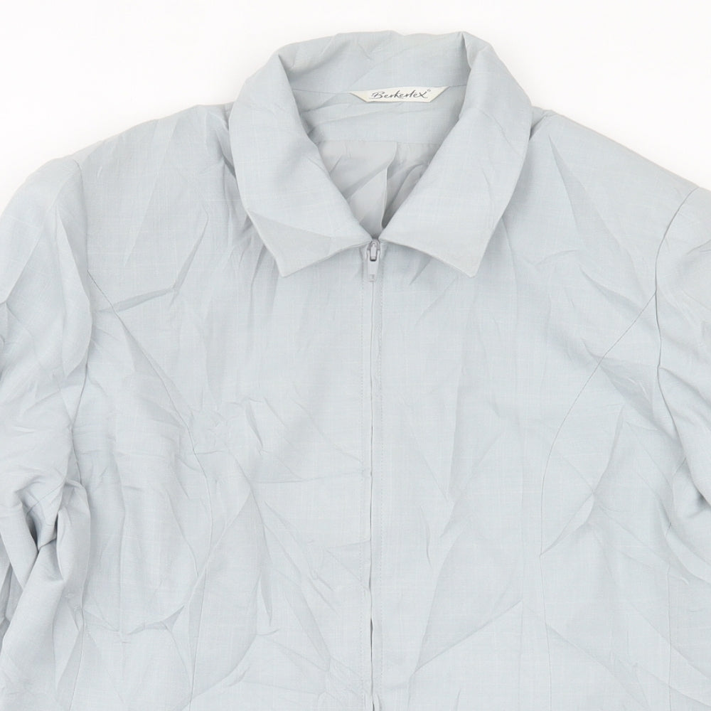 Berkertex Womens Blue   Jacket  Size 14  Zip