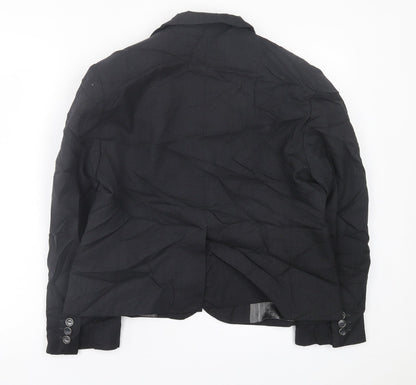 Waredrobe Womens Black   Jacket Blazer Size 14  Button