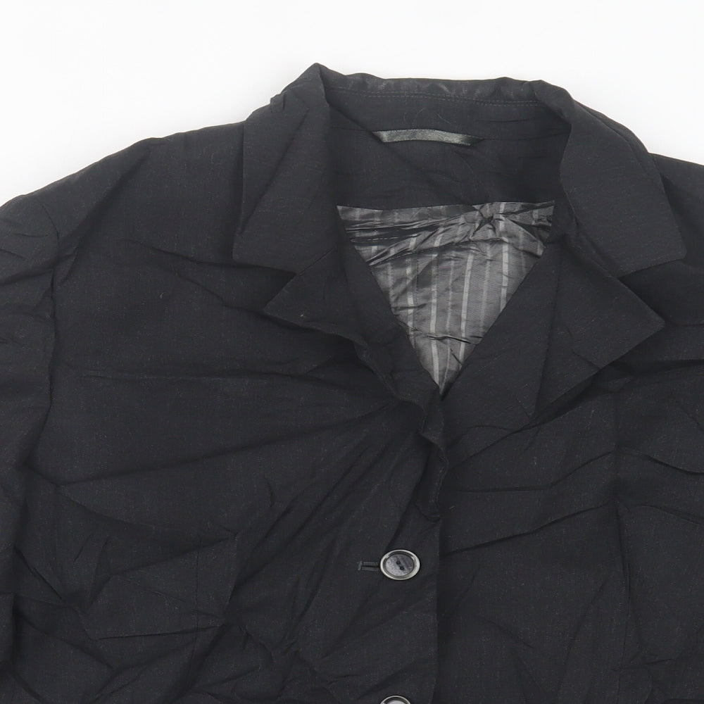 Waredrobe Womens Black   Jacket Blazer Size 14  Button