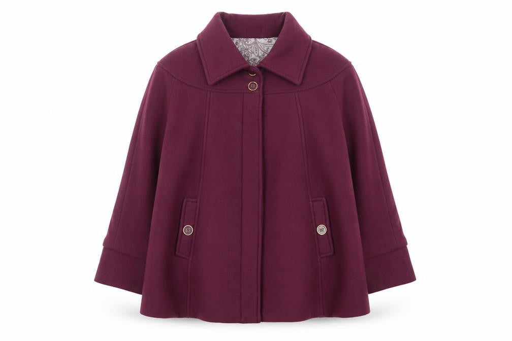 Anne De Lancay Womens Pink   Overcoat Coat Size 18  Button