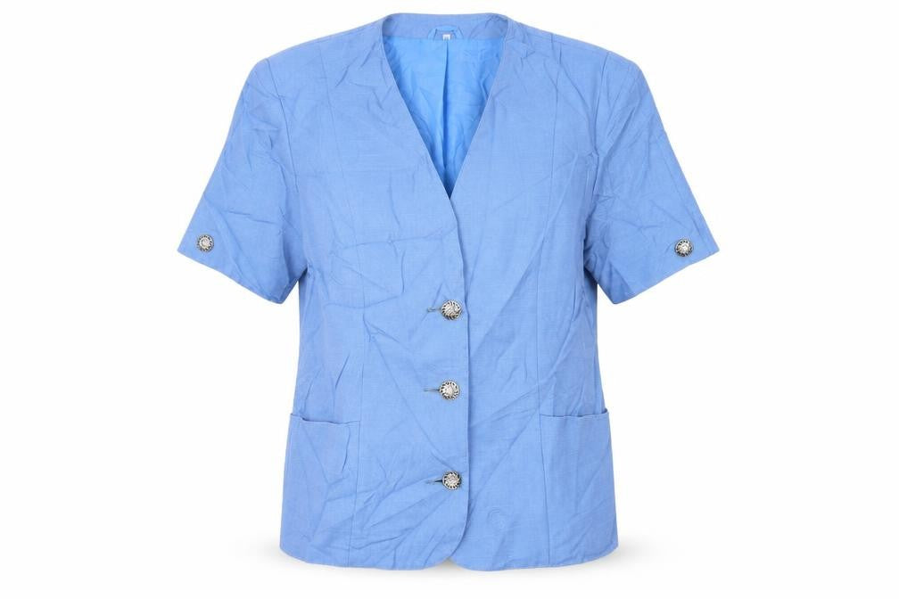 Preworn Womens Blue   Jacket Blazer Size 14  Button
