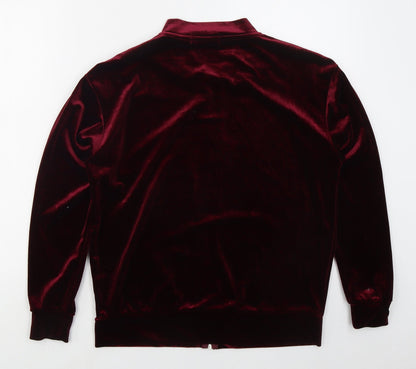 Atmosphere Womens Red  Polyester Full Zip Sweatshirt Size 14  Zip