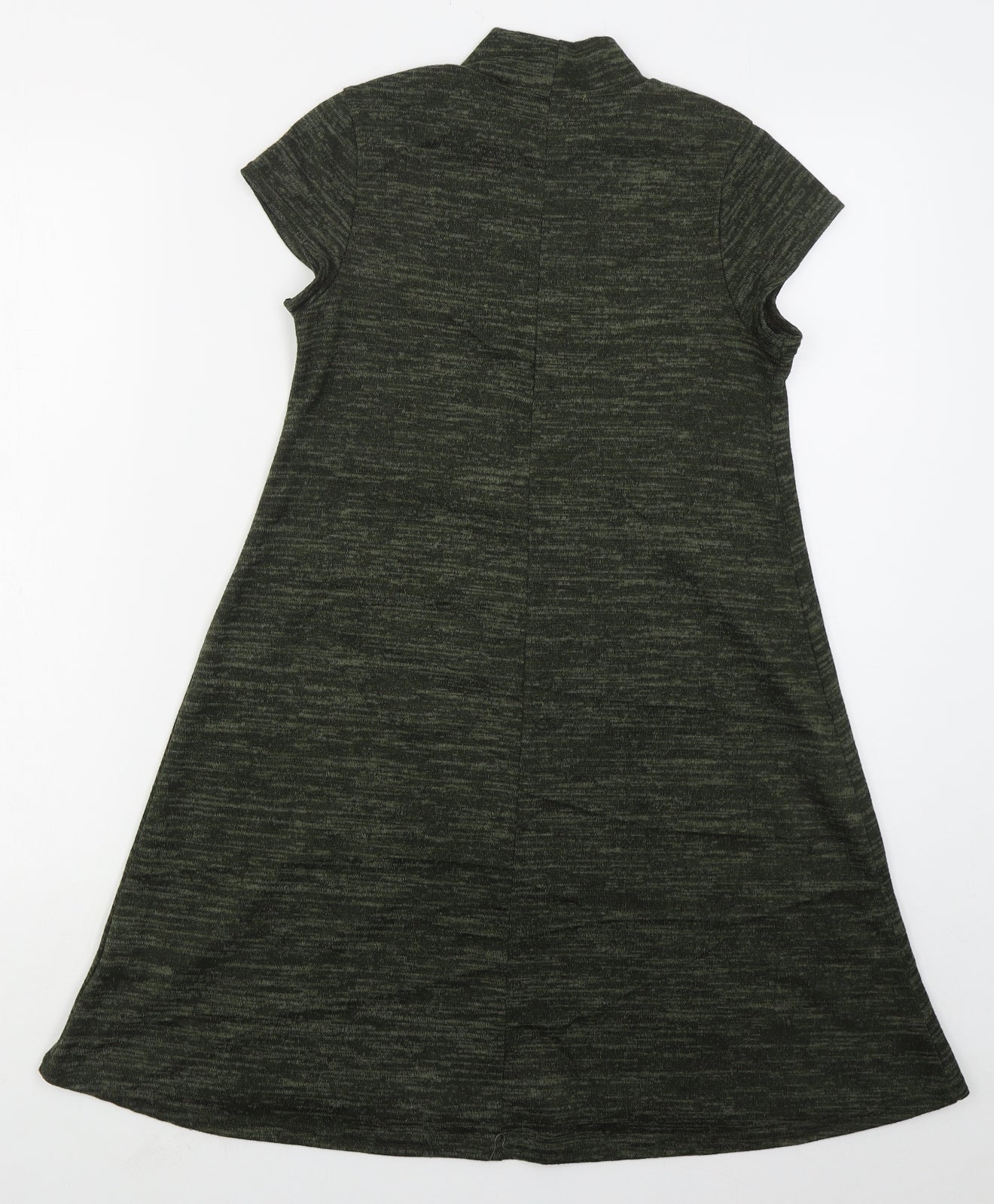 Select Womens Green  Polyester A-Line  Size 6  Mock Neck Pullover