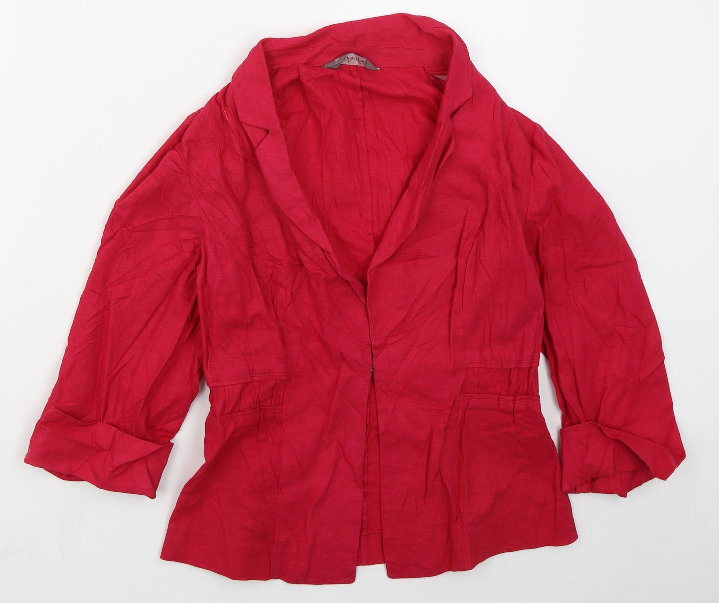 Marks and Spencer Womens Pink   Jacket  Size 10  Hook & Eye